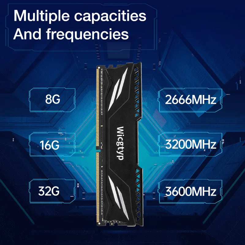 Cheapest Memory Ram DDR4 8GB 16GB 32GB 2666MHZ 3200MHz DDR 4 Gaming Memoria Ram for Desktop