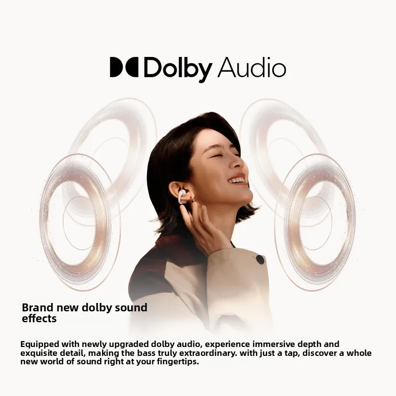 SHOKZ OpenDots 2 E320 Clip-on Headphones Dolby Audio Long Battery Life Original Fitness Running Earphones Bluetooth 6.1 Earbuds