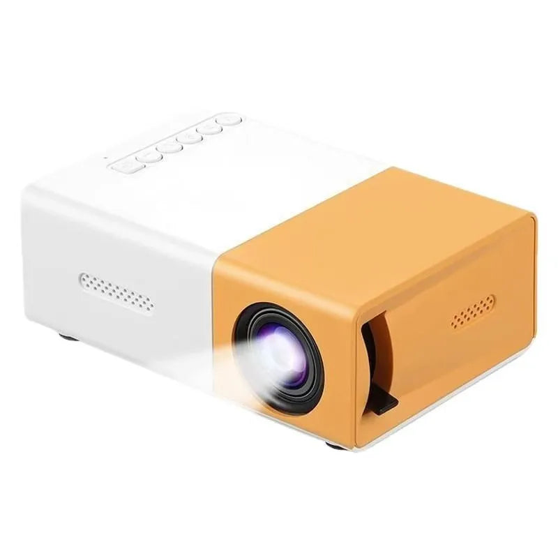 FOCABO YG300 Mini Portable Projector, 4K Audio-Visual, HD Smart LCD, Home Wall Projection