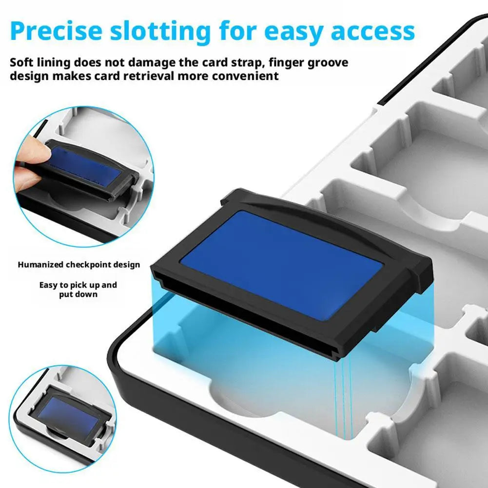 Magnetic Anti-Fall for GBA Boy Advance Portable Game Card Storage Box Dustproof Gaming Console Accessories