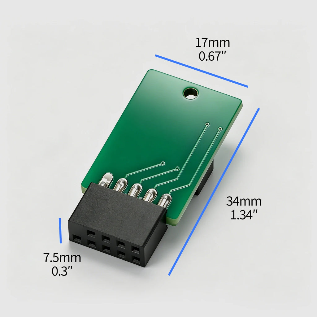PC Power Reset Switch External Module 9Pin Motherboard Header Power LED HDD Indicator for Computer Case Test Board Repair DIY