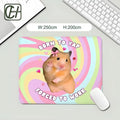 Funny Office Hamster Team Mouse Pad HYBXX Coding Hamster Selfie Desk Mat, Non-Slip Gaming Mouse Pad for Developer Office Decor