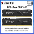 DDR4 Kingston BEAST RAM 3200MHz 2666MHz 3600 2400MHz 8GB 16GB 4GB Gaming Desktop Memory PC4-25600 PC4-19200 288Pin DIMM DDR4 RAM