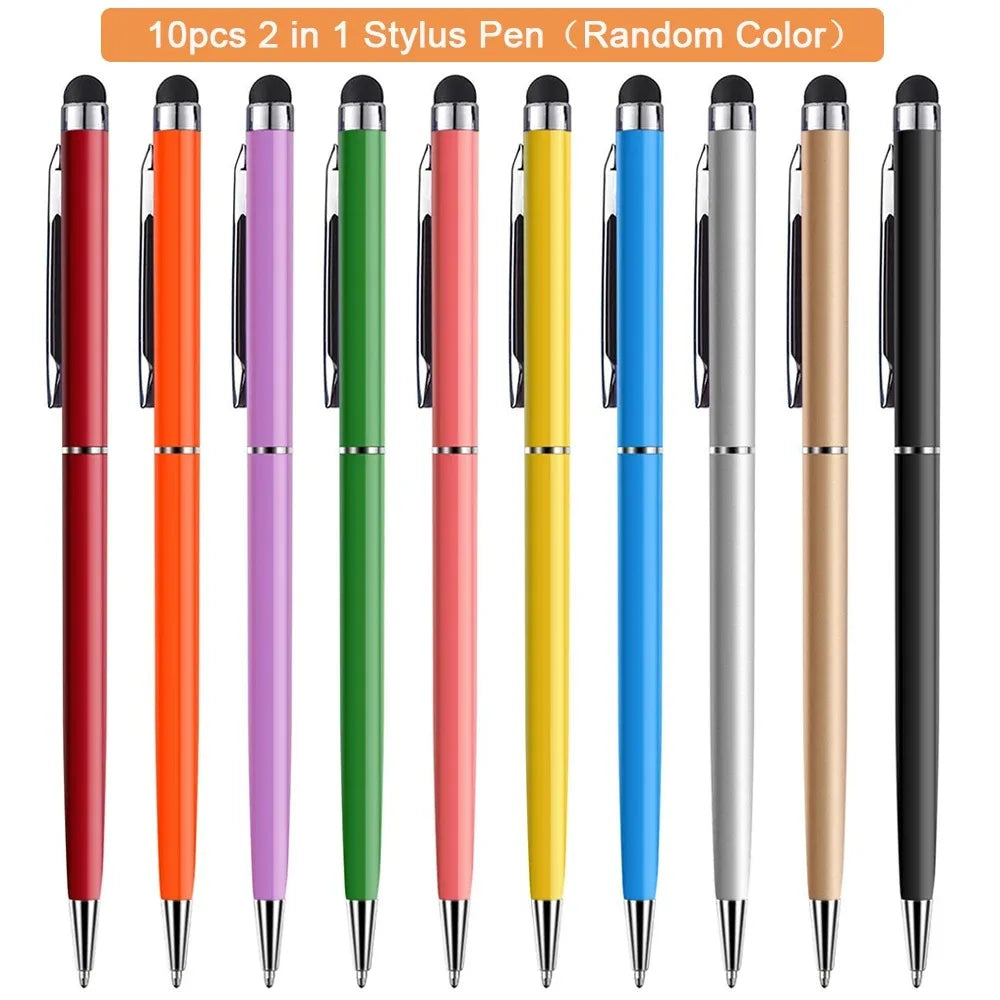 10 Pack High Sensitive Universal Touch Drawing Stylus Pen Compatible with iOS & Android Tablets And Smartphones